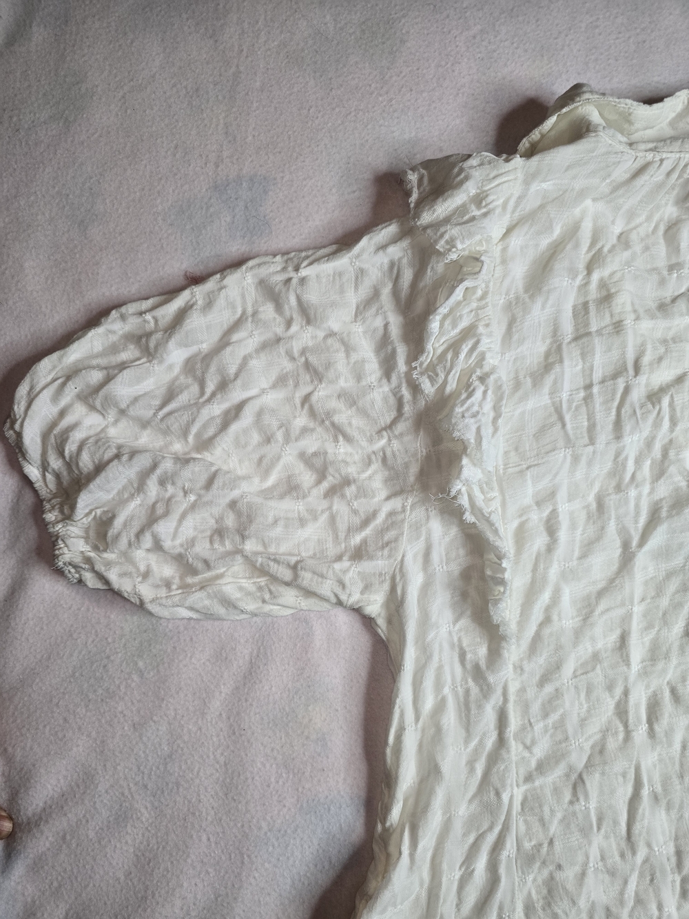 Free People White Textured Mini Dress - Picture 12 of 12